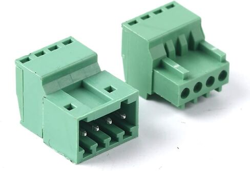 Jienk 5Set 4-Pin 125V 4A 2.54mm 0.1" Pitch PCB Mount Screw Terminal Block Connector for 26-18AWG Cable in Saudi Arabia