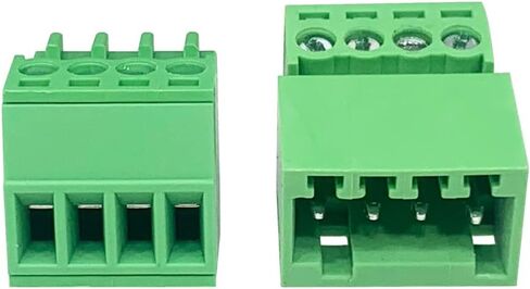 Jienk 5Set 4-Pin 125V 4A 2.54mm 0.1" Pitch PCB Mount Screw Terminal Block Connector for 26-18AWG Cable in Saudi Arabia