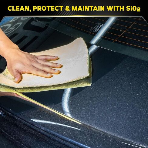 Meguiar's Hybrid Ceramic Quik Clay Kit - Get a Smooth Finish & Hybrid Ceramic Protection in One, Removes Contaminants Bonded on Paint with Synthetic Clay Pad and Hybrid Ceramic Detailer in Saudi Arabia