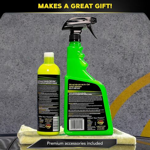 Meguiar's Hybrid Ceramic Quik Clay Kit - Get a Smooth Finish & Hybrid Ceramic Protection in One, Removes Contaminants Bonded on Paint with Synthetic Clay Pad and Hybrid Ceramic Detailer in Saudi Arabia