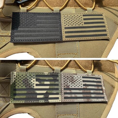 FITZNORA 2x3.15 ''الأشعة تحت الحمراء عاكسة العلم الأمريكي التصحيح هوك وحلقة التصحيح المعنويات التكتيكية للقبعات سترات وحقائب عسكرية in Kuwait