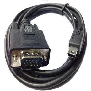 M1ni USB Male 5 Pin to V/GA D-SUB 15 Pins Male Adapter Cable for Mobile DVD EVD 1.5m in Kuwait