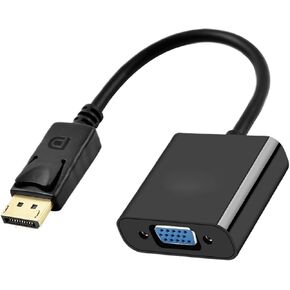 كابل HDmatters DisplayPort إلى V/GA ​​1080P DisplayPort DP إلى V/GA ​​محول M>oni>tor كابل لجهاز Nvida HDP de*/ll PC (DP إلى VGA Male 1.8M) in Kuwait