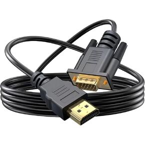 1.8 متر HDMI-متوافق مع محول V/GA ​​ذكر إلى ذكر كابل محول أحادي الاتجاه للكمبيوتر المكتبي M>oni>tor جهاز عرض HDTV in Kuwait