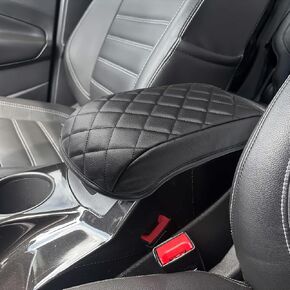 Center Console Armrest Cover for 2013 2014 2015 2016 Ford Escape & C-Max SUV Accessories, Vegan Leather Arm Rest Cover for Car, Custom Fit Seat Box Protector in Saudi Arabia