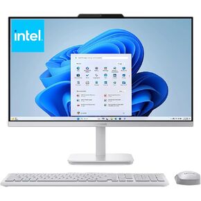 Lenovo 24" FHD All-in-One Desktop Computer for Home & Office, Intel Processor, WiFi 6, HDMI, Business AIO, Vent-Hear, Wireless Keyboard & Mouse, Windows 11 (A100 24, 32GB RAM | 4TB SSD) in Kuwait