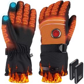 Heated Gloves for Men Women, Rechargeable Battery Heated Gloves with Touchscreen for Hunting Camping Skiing in Kuwait