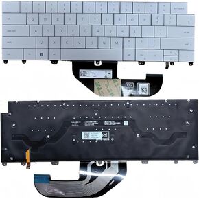 New US Replacement Keyboard for DELL XPS 13 Plus 9320 English gray-white with Backlit in Saudi Arabia