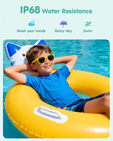 Kids Smart Watch, Kids Watch No Phone Needed Heart Rate & Sleep Tracker, Stress & SpO2 Monitor, 1.8" Fitness Tracker Step Counter, Alarm Clock, Games, Swimming Watch for Boys Girls Teens Aged 5+ in Saudi Arabia