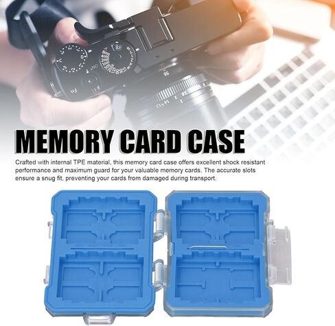 VBESTLIFE Memory Card Case, Professional Water Proof and Anti Shock, for 4 x Type B, 4 x Type A, 4 x Storage Card, 12 x Memory Card, 5 x SIM Card (Orange) in Saudi Arabia