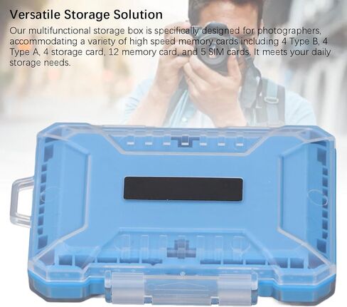 VBESTLIFE Memory Card Case, Professional Water Proof and Anti Shock, for 4 x Type B, 4 x Type A, 4 x Storage Card, 12 x Memory Card, 5 x SIM Card (Orange) in Saudi Arabia
