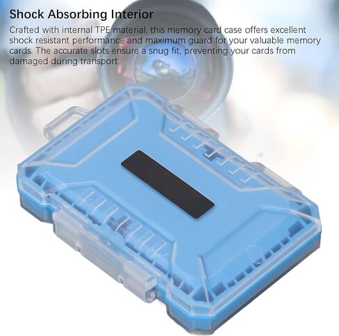VBESTLIFE Memory Card Case, Professional Water Proof and Anti Shock, for 4 x Type B, 4 x Type A, 4 x Storage Card, 12 x Memory Card, 5 x SIM Card (Orange) in Saudi Arabia