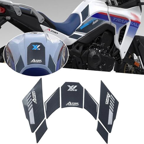 for XL750 Transalp xl750 Transalp 2024 Waterproof Pad Rubber Sticker 3D Embossed Rubber Fuel Tank Pad Fuel Tank Knee Pad Sticker XL750 Transalp 2023-2024 Motorcycle Accessories (Red) in Saudi Arabia