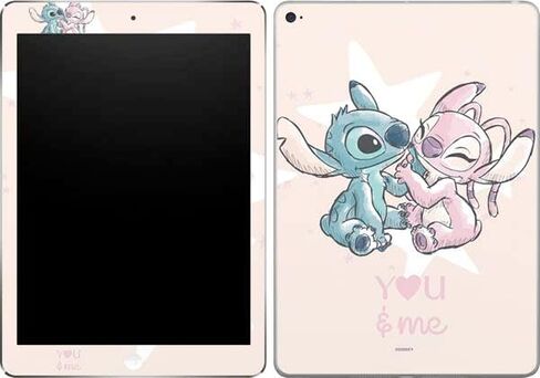 ملصق Skinit للكمبيوتر اللوحي متوافق مع iPad Air 2 - تصميم Disney Lilo and Stitch Pineapple Stitch المرخص رسميًا in Kuwait