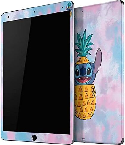 ملصق Skinit للكمبيوتر اللوحي متوافق مع iPad Air 2 - تصميم Disney Lilo and Stitch Pineapple Stitch المرخص رسميًا in Kuwait
