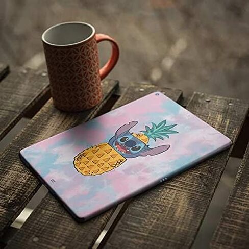 ملصق Skinit للكمبيوتر اللوحي متوافق مع iPad Air 2 - تصميم Disney Lilo and Stitch Pineapple Stitch المرخص رسميًا in Kuwait