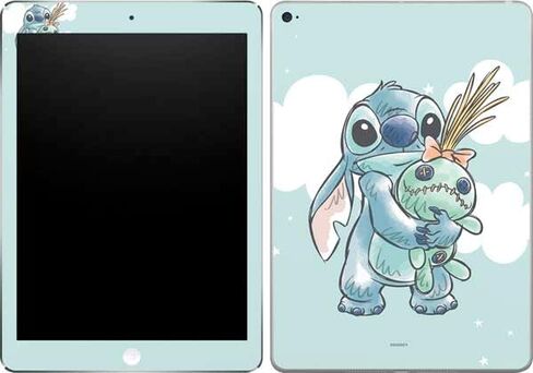 ملصق Skinit للكمبيوتر اللوحي متوافق مع iPad Air 2 - تصميم Disney Lilo and Stitch Pineapple Stitch المرخص رسميًا in Kuwait