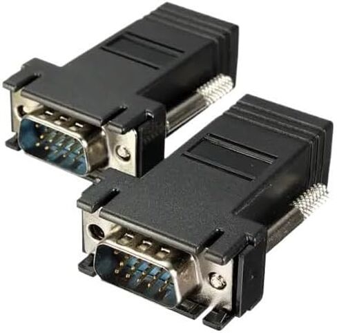 1 قطعة V/GA ​​موسع ذكر إلى LAN فيديو CAT5 CAT6 RJ45 كابل الشبكة Adap N/ew in Saudi Arabia