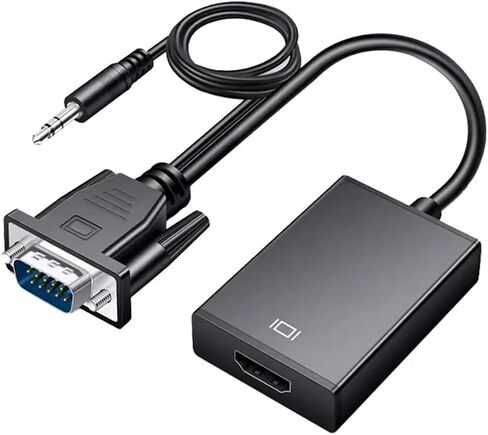 V/GA to HDMI Full HD 1080P Converter Adapter Cable with Output V/GA HD Adapter for PC to HDTV Projector in Saudi Arabia