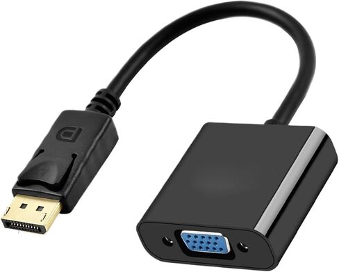 HDmatters DisplayPort to V/GA Cable 1080P DisplayPort DP to V/GA Adapter M>oni>tor Cable for Nvida HDP de*/ll PC(DP to VGA Male 1.8M) in Saudi Arabia