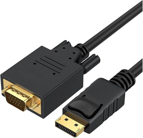 HDmatters DisplayPort to V/GA Cable 1080P DisplayPort DP to V/GA Adapter M>oni>tor Cable for Nvida HDP de*/ll PC(DP to VGA Male 1.8M) in Saudi Arabia
