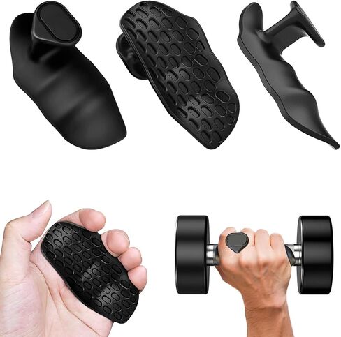Anti-Slip Workout Grips for Men & Women - Rubber Gym Palm Protectors for Deadlift, Pull-Ups, Weight Lifting, Ergonomic Hand Protection in Saudi Arabia