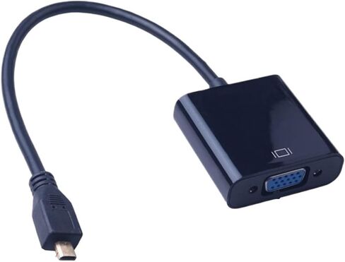 M;ic/ro to V/GA Connector m;ic/ro HDMI to V/GA Video Cable Converter Adapter 1080P for Camera PC HDTV P;S/4 Projector TV in Saudi Arabia