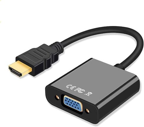 HDMI-Compatible to V/GA Adapter Full HD 1080P Digital to Analog Converter Cable for P;S/4 PC Laptops TV Box to Projector Displayer(Black) in Saudi Arabia