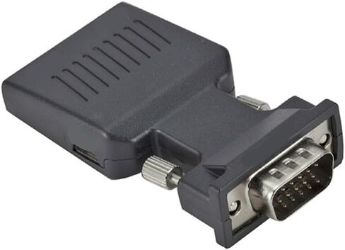 محول متوافق مع V/GA ​​إلى HDMI مع كابل تحويل 3.5 ملم وإخراج فيديو 1080P FHD للحصول على مرئيات وصوت واضحين in Saudi Arabia