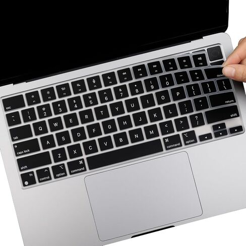 Keyboard Cover for 2025-2022 MacBook Air 15.3" 13.6"M4 M3 M2 Chip A3241 A3240 A2941 A3114 A2681 A3113 MacBook Pro 14 16" M4 M3 M2 M1 Pro/Max Chip A2442 A2779 A2918 A2992 A2485 A2780 A2991,US Layout-BK in Saudi Arabia