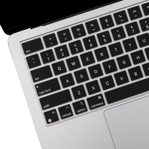 Keyboard Cover for 2025-2022 MacBook Air 15.3" 13.6"M4 M3 M2 Chip A3241 A3240 A2941 A3114 A2681 A3113 MacBook Pro 14 16" M4 M3 M2 M1 Pro/Max Chip A2442 A2779 A2918 A2992 A2485 A2780 A2991,US Layout-BK in Saudi Arabia