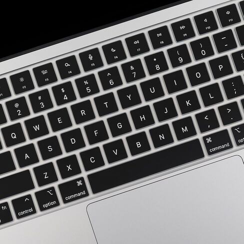 Keyboard Cover for 2025-2022 MacBook Air 15.3" 13.6"M4 M3 M2 Chip A3241 A3240 A2941 A3114 A2681 A3113 MacBook Pro 14 16" M4 M3 M2 M1 Pro/Max Chip A2442 A2779 A2918 A2992 A2485 A2780 A2991,US Layout-BK in Saudi Arabia