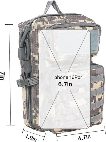 Tactical Molle Utility Pouch, EDC Tool Pouch Tactical Phone Pouches Mini Waist Pouches in Saudi Arabia