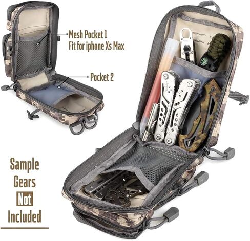 Tactical Molle Utility Pouch, EDC Tool Pouch Tactical Phone Pouches Mini Waist Pouches in Saudi Arabia