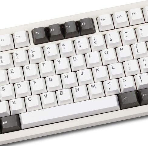 KEEBMONKEY WOBKEY Crush 80 Beta CNC Aluminum Quick-Disassembly Ball-Catch Mount Triple-Mode Connectivity Gaming Mechanical Keyboard with HMX Frost Jade Switch and BSUN Arctic Switch (Pro White) in Saudi Arabia