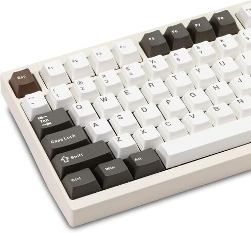 KEEBMONKEY WOBKEY Crush 80 Beta CNC Aluminum Quick-Disassembly Ball-Catch Mount Triple-Mode Connectivity Gaming Mechanical Keyboard with HMX Frost Jade Switch and BSUN Arctic Switch (Pro White) in Saudi Arabia