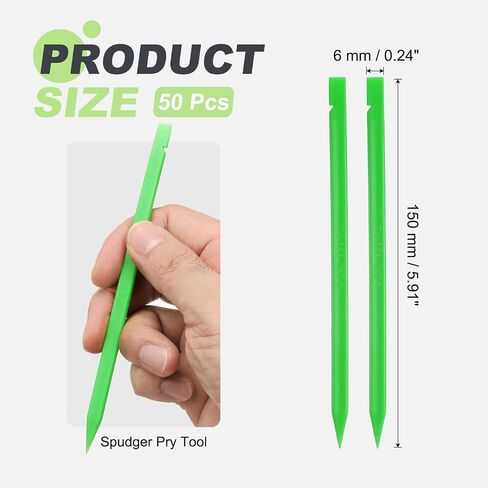 أداة فك Spudger مقاس 6 × 150 مم من PATIKIL، مجموعة أدوات إصلاح حدق بلاستيكية مضادة للكهرباء الساكنة ذات نهايات مزدوجة للهواتف المحمولة الذكية والكمبيوتر اللوحي والكمبيوتر المحمول وأجهزة الألعاب الإلكترونية، باللون الأزرق in Saudi Arabia