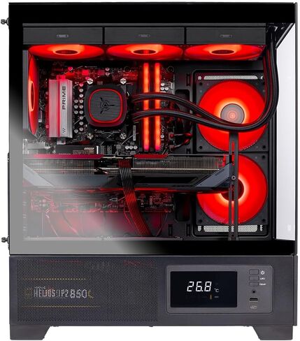 كمبيوتر Skytech Gaming Azure 3 Plus للألعاب، Intel i7 14700F 2.1 جيجا هرتز، NVIDIA RTX 5070 12 جيجا، 2 تيرابايت Gen4 NVMe SSD، 16 جيجا DDR5 RAM 6000، 850 وات Gold ATX 3 PSU، 360 ARGB AIO، Wi-Fi، Win 11، سطح المكتب in Saudi Arabia