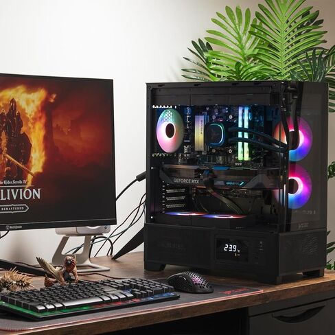 كمبيوتر Skytech Gaming Azure 3 Plus للألعاب، Intel i7 14700F 2.1 جيجا هرتز، NVIDIA RTX 5070 12 جيجا، 2 تيرابايت Gen4 NVMe SSD، 16 جيجا DDR5 RAM 6000، 850 وات Gold ATX 3 PSU، 360 ARGB AIO، Wi-Fi، Win 11، سطح المكتب in Saudi Arabia