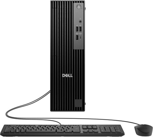 Dell Pro Slim QCS1250 SFF Desktop Computer, 16-core Intel Core i9-12900K, 32GB DDR5, 1TB SSD, DisplayPort + HDMI, Wi-Fi 6E, Bluetooth, RJ-45, USB-C, Wired Keyboard & Mouse, Windows 11 Pro in Saudi Arabia