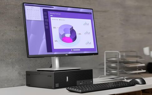 Dell Pro Slim QCS1250 SFF Desktop Computer, 16-core Intel Core i9-12900K, 32GB DDR5, 1TB SSD, DisplayPort + HDMI, Wi-Fi 6E, Bluetooth, RJ-45, USB-C, Wired Keyboard & Mouse, Windows 11 Pro in Saudi Arabia