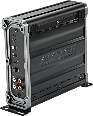 Kicker 46CXA8001 800W CX Series Mono Class D Subwoofer Amplifier + SoundBox T4AW-R 4 Gauge Amp Kit Bundle - One-Ohm Stable، Variable 12dB Crossover، KickEQ Bass Boost، مجموعة تثبيت 4500 واط in Saudi Arabia