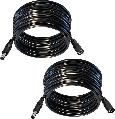 5.5mm x 2.1mm DC Power Extension Cable, 3-Pack, 1FT in Kuwait