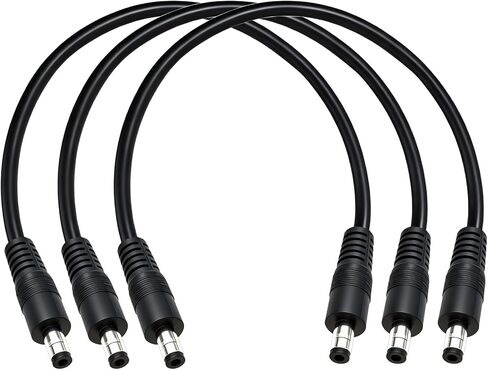 2 قطعة 6.6ft DC 5.5mm x 2.5mm ذكر إلى ذكر كابل تمديد الطاقة، 14AWG 12V 24V DC سلك الطاقة لكاميرا CCTV، شاشة الطاقة الشمسية، الألواح الشمسية in Kuwait