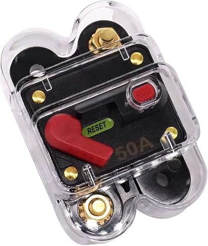 XMKT 50A 60A 80A 100A 150A 200A 250A 300A 12-48V سيارة مضخم الصوت قطاع دارة فيوز حامل مكبر صوت استيريو تجديد (200A) in Saudi Arabia