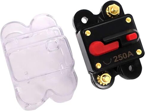 XMKT 50A 60A 80A 100A 150A 200A 250A 300A 12-48V سيارة مضخم الصوت قطاع دارة فيوز حامل مكبر صوت استيريو تجديد (200A) in Saudi Arabia