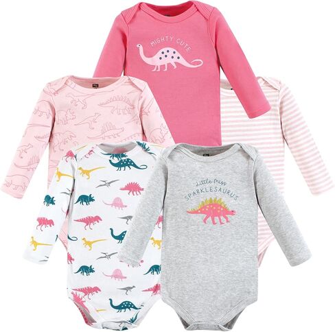Hudson Baby baby girls Cotton Long-sleeve Bodysuits Bodysuit, Aviation, 18-24 Months US in Saudi Arabia