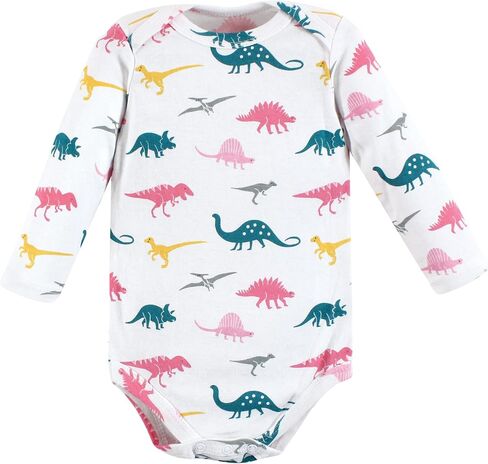Hudson Baby baby girls Cotton Long-sleeve Bodysuits Bodysuit, Aviation, 18-24 Months US in Saudi Arabia