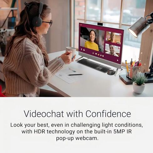 Dell Inspiron 7730 All in One Touchscreen Desktop Computer, Intel 10-Core 7 150U (Max 5.4GHz), 27" FHD Display, 32 GB DDR5, 1 TB SSD, NVIDIA MX570A, Windows 11 Pro, Wi-Fi 6E, Wireless KB Mouse Set in Saudi Arabia