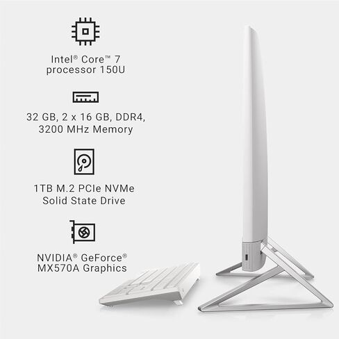 Dell Inspiron 7730 All-in-One Desktop, 27" FHD Touchscreen Display（1920x1080）, Intel Core 7-150U GPU(up to 5.4 GHz), NVIDIA GeForce MX570A GDDR6, Win 11 Pro (32GB RAM, 2TB SSD) in Saudi Arabia